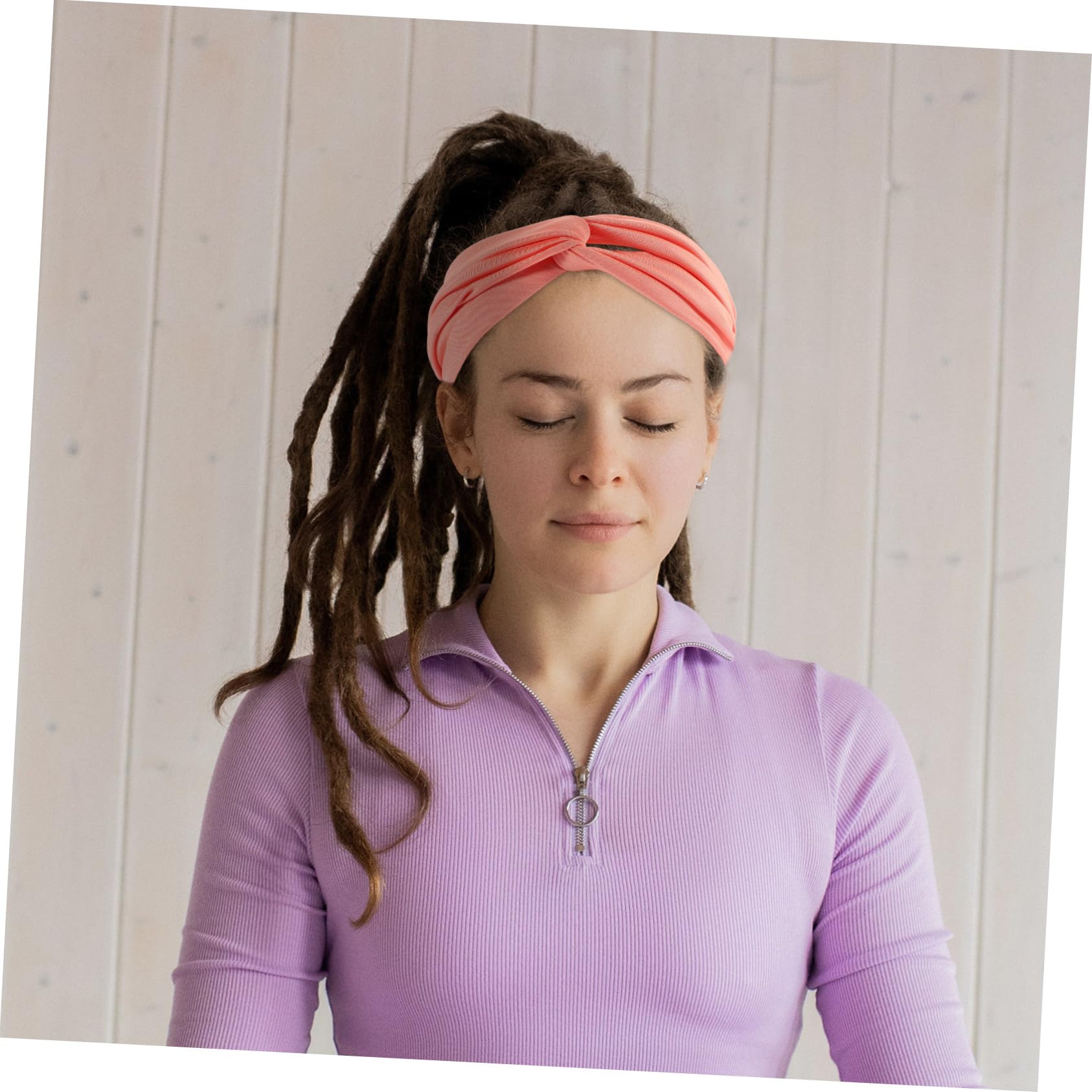 YARNOW 5 Piezas Diadema Deportiva Muñequeras Antideslizantes Banda De Sudor Profesional Diadema De Yoga Diadema De Sombrero De Bruja Aptitud Física Poliéster Multifunción Suministros