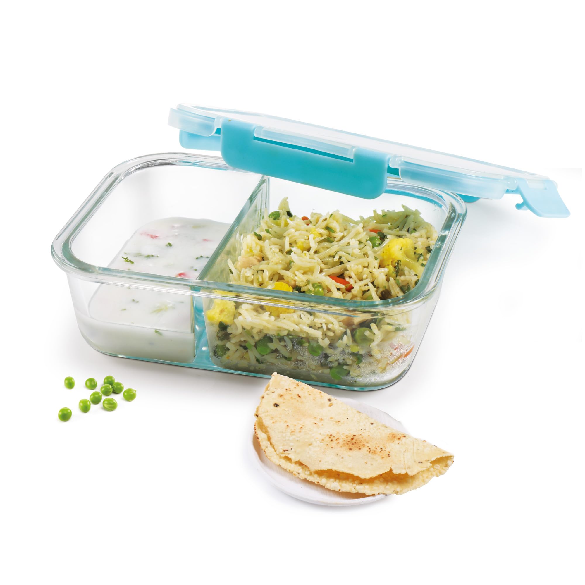 Treo Glass By Milton Hi Borosilicate Clip Fresh Rectangular Divider Container, 1000 Ml, 1 Piece, Transparent (B0CP2FQ6YQ) Amazon Price History, Amazon Price Tracker