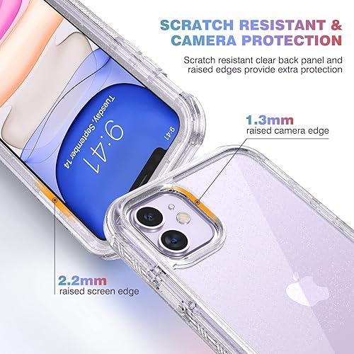 Miniatura 190 de Diaclara - Funda diseñada para iPhone 14 Pro Max, resistente, de cuerpo completo, con protector de pantalla sensible al tacto y antiarañazos + Blanco