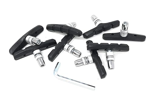 Complete Bike Brake Pad Set, 70mm 4 Pairs with Free