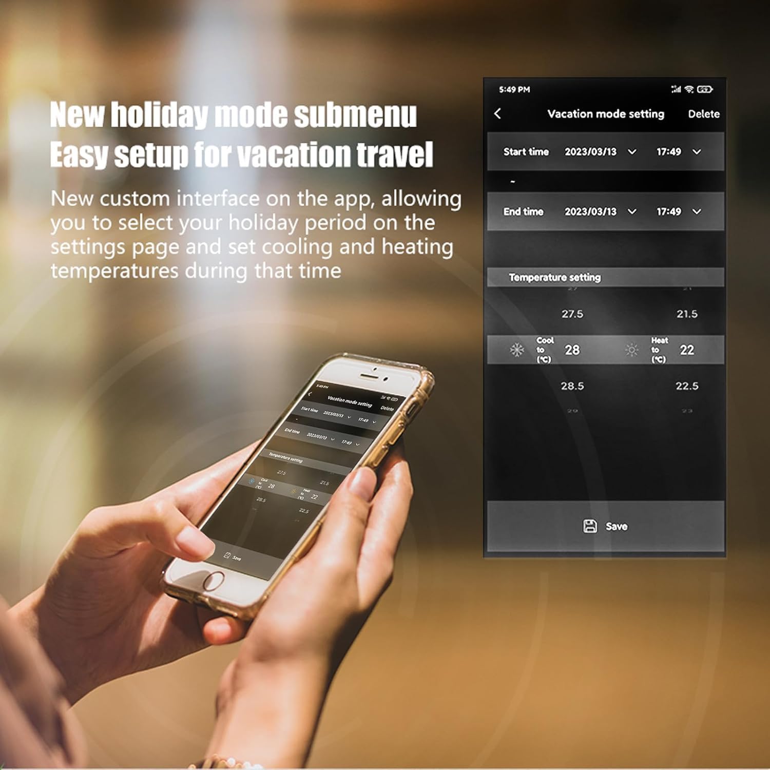 Termostato WiFi Intelligente DXstring - Controllo Vocale/App/Touch, Display Digitale, Programmabile 5+1+1, Risparmio Energetico per Pompe di Calore