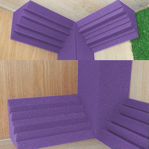 Miniatura 7 de Paneles acústicos para bajos, trampa de estudio de esquina de pared, paneles de espuma a prueba de sonido, espuma amortiguadora de ruido, paquete de