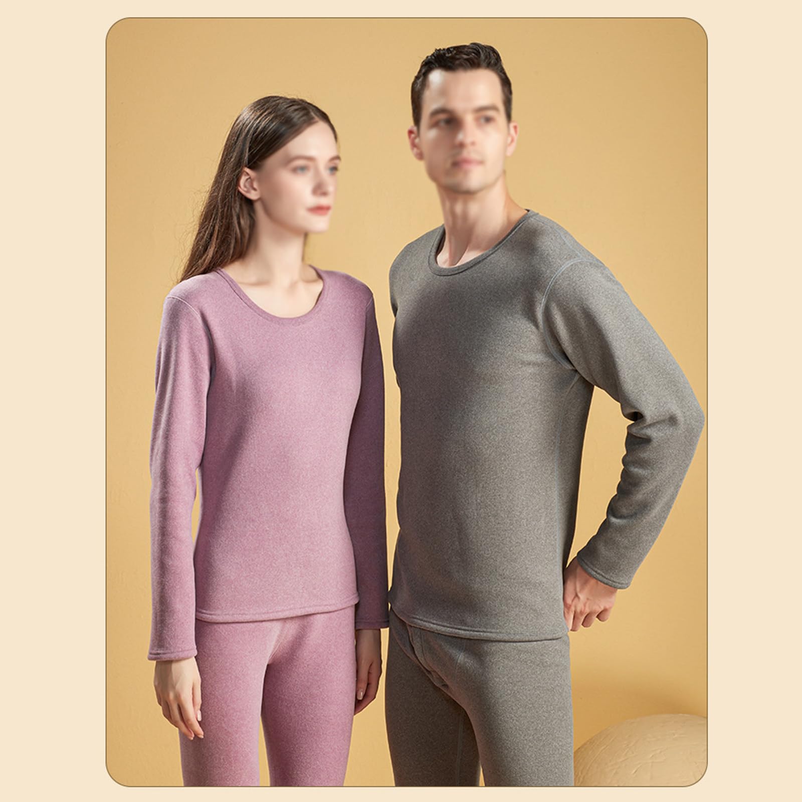 Conjunto de Ropa Interior térmica para Hombre, Tops y Pantalones cómodos de Lana de Doble Capa engrosados,Blue-4XL