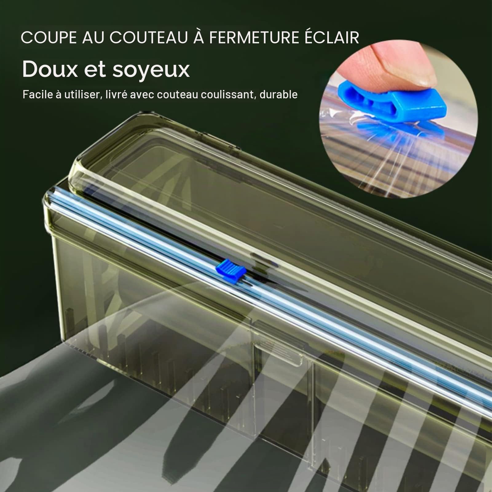 Distributeur de Film Alimentaire avec Cutter Coulissant | Distributeur de Film Alimentaire pour Film étirable – Distributeur de Film Alimentaire
