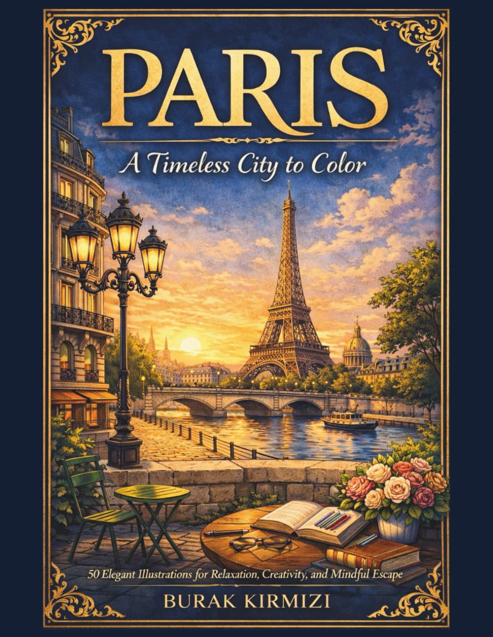 PARIS: A Timeless City to Color 50 Elegant Illustrations for Relaxation, Creativity, and Mindful Escape (Color the Cities of the World Series)
