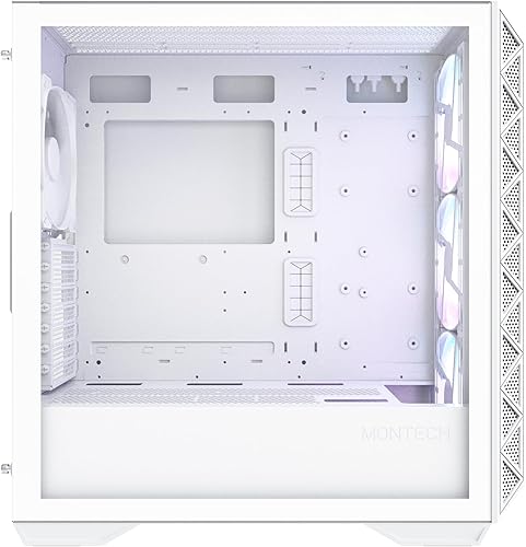 Miniatura 2 de Montech AIR 903 MAX, carcasa de torre media E-ATX, alto flujo de aire, 0.118 x 5.512 in ARGB PWM y 1 ventilador PWM de 5.512 in preinstalado, panel