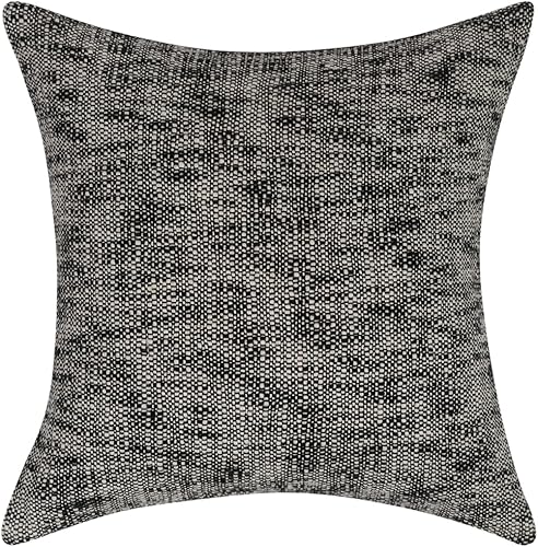 Eyda Homes Paquete de 1 funda de almohada texturizada de algodón hilado a mano de 18 x 18 pulgadas, fundas decorativas de algodón suave para sofá,