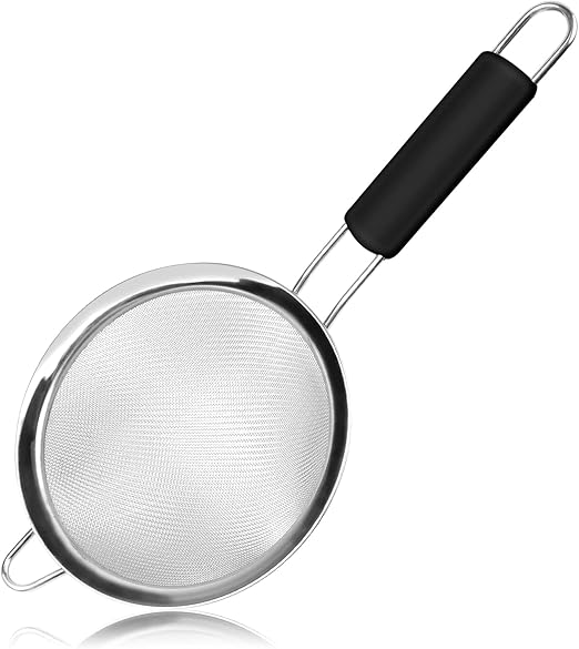 KUFUNG Stainless Steel Mesh Strainer Strainers Fine Mesh & Wire Sieve with NonSlip Handles