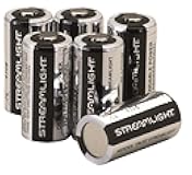 85180 3V CR123A Lithium Batteries, 6-Pack, Black