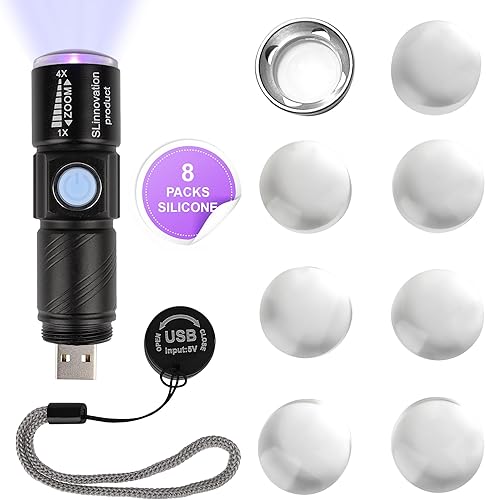 SLinnovation - Mini lámpara de uñas recargable para uñas de poligel, secador de luz UV de esmalte de gel de mano con sello de silicona, lámpara de