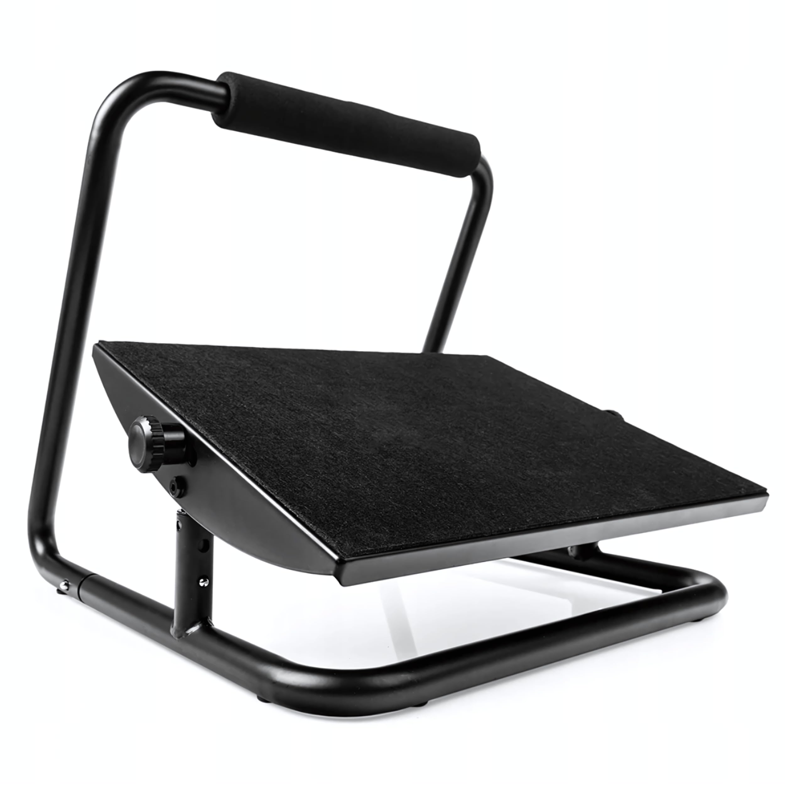 Spacetronik Fußstütze Schreibtisch, Ergonomischer Fußablage Höhenverstellbar & Neigbar 20 Grad, Stahlkonstruktion Rutschfest Ergonomisch für Büro, Home Office, Arbeitsplatz