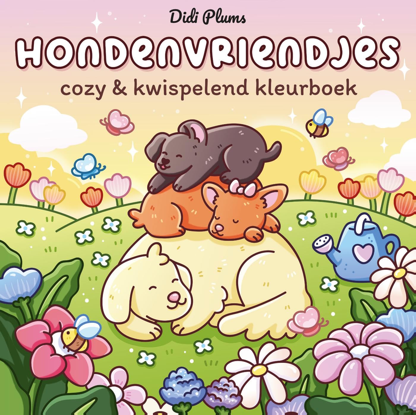 Hondenvriendjes: Cozy & kwispelend kleurboek