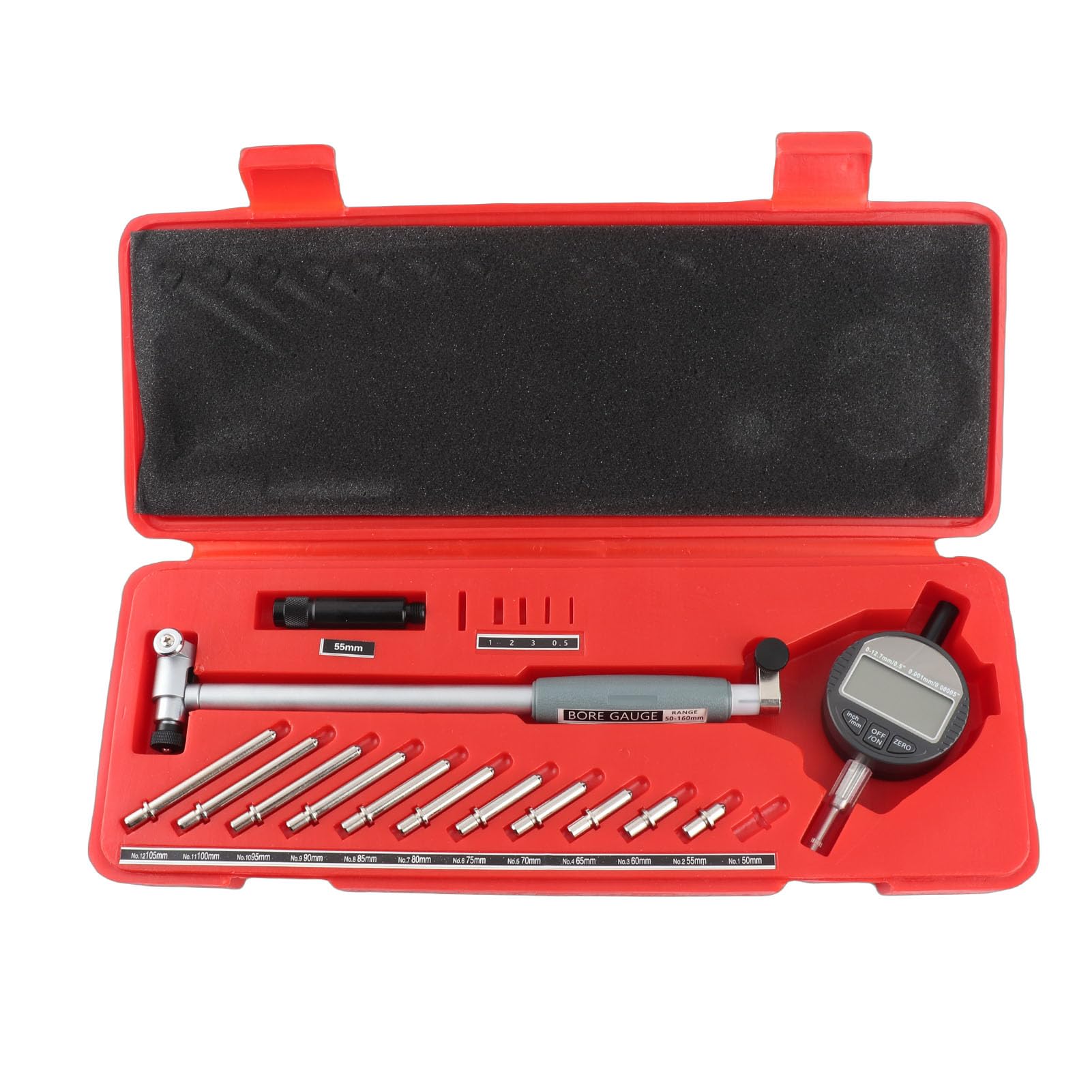 Tissting Calibro A Comparatore 50‑160mm / 2‑6.3in Strumento Di Misura Interna Ad Alta Precisione - Calibro Per Diametri Interni In Acciaio Inossidabile Per Lavorazione Meccanica