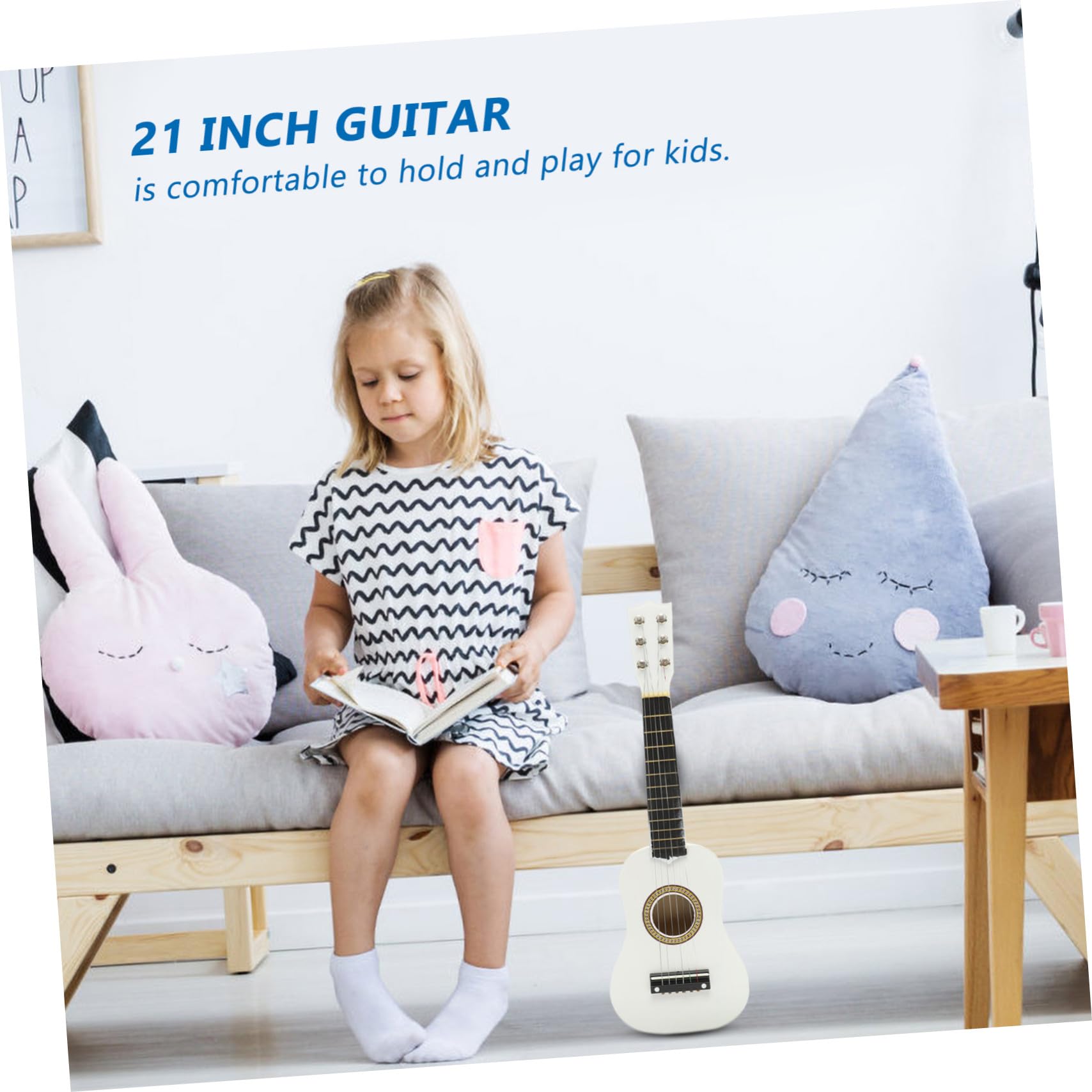 Guitarra Infantil de 21 Pulgadas de Madera para Principiantes
