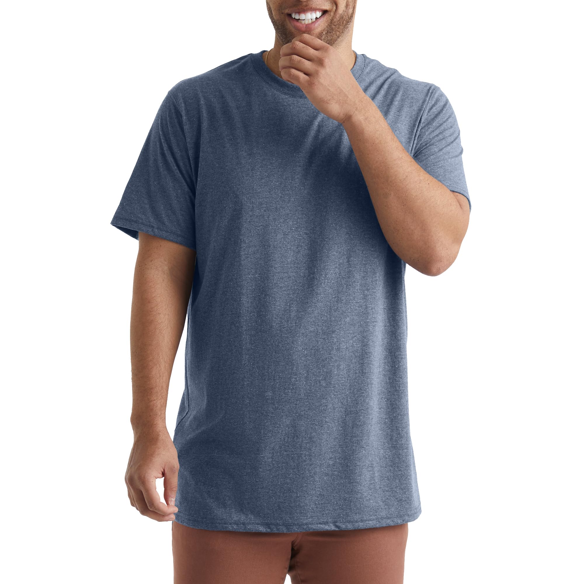 Hanesmens Originals Lightweight Tri-Blend Crewneck T-Shirts