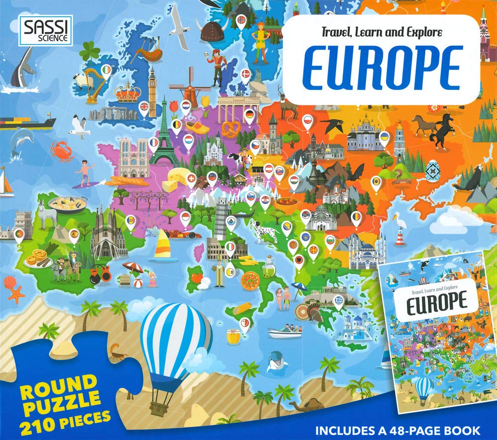 Europe (Travel, Learn & Explore Carry Puzzle): 1 (Travel, Learn and Explore) Paperback – 1 Feb. 2019