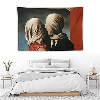 Amazon.co.jp: Rene Magritte ルネ・マグリット The Lovers 芸術