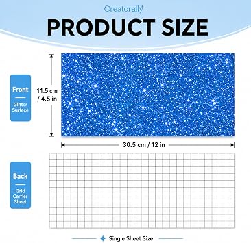 Creatorally 10 Infusion Ink Transfer Sheets 4.5 X 12 Infusible Transfer Paper, Pre-Printed Sublimation Paper for DIY Cup and Clothes (Glitterate)