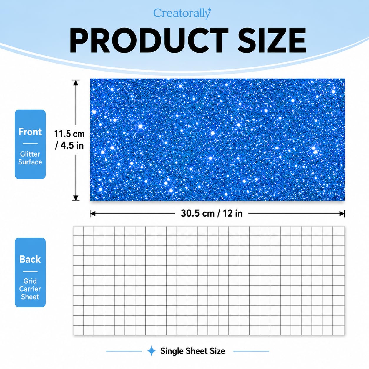 10 Fogli di Trasferimento di Inchiostro Infusibile, 4.5 "X 12" Infusible Transfer Paper, Carta Prestampata a Sublimazione per DIY Tazza e Vestiti (Glitterato)