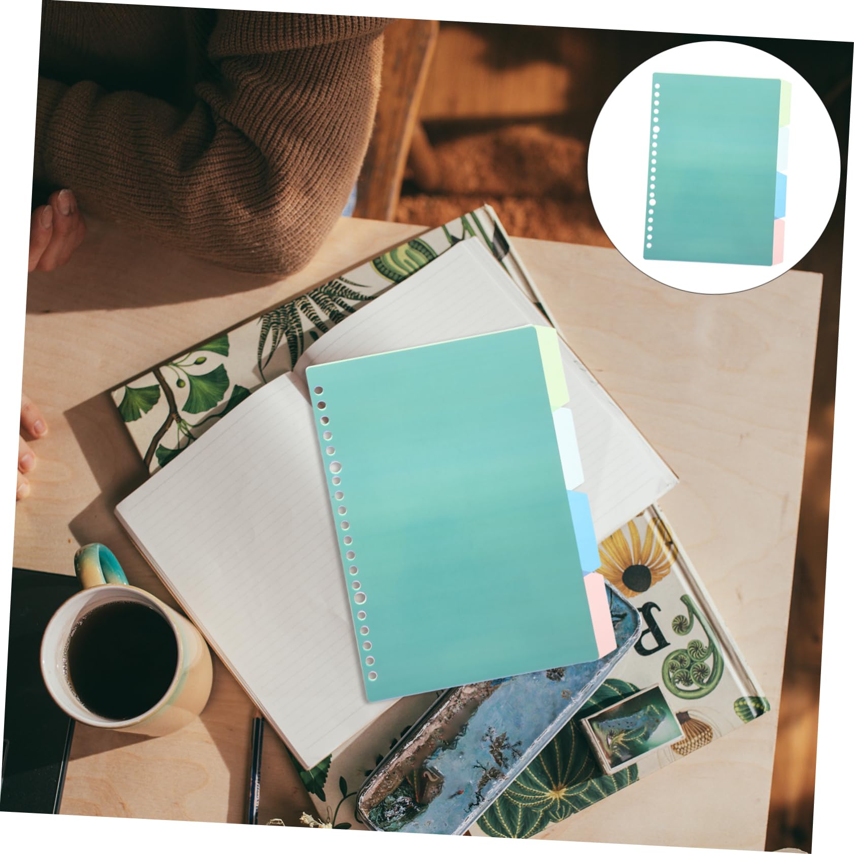 40 Sätze Vintage Binder Dividers mit Abnehmbaren Registerkarten Praktische Notizbuch und Ordner Trennblätter für Büro und Tagebuch Beschreibbar und Vielseitig Einsetzbar