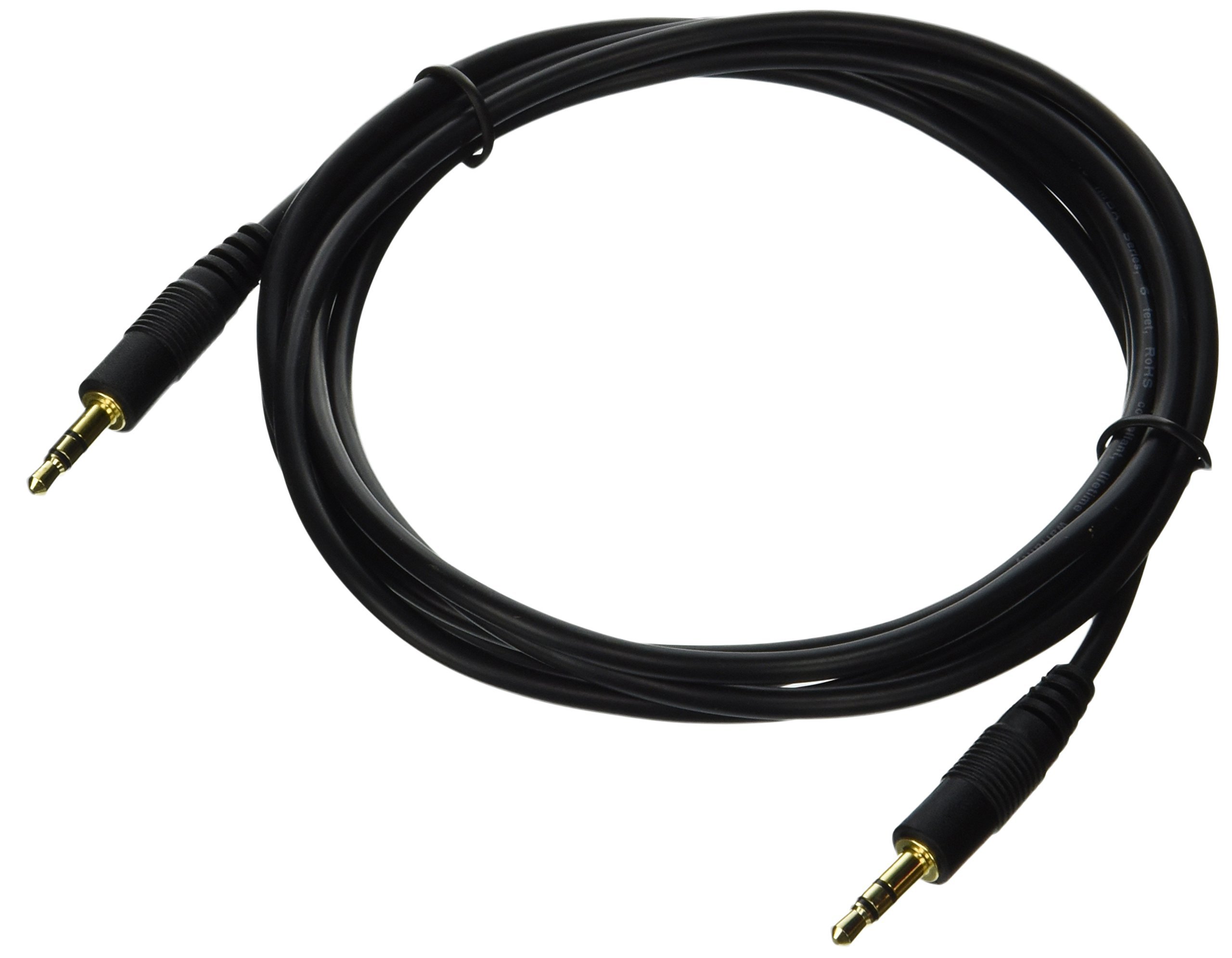 iMBAPrice iMBA-PS-06MM 6-Feet Gold Plated 3.5mm Male to 3.5mm Male Stereo Audio Cable