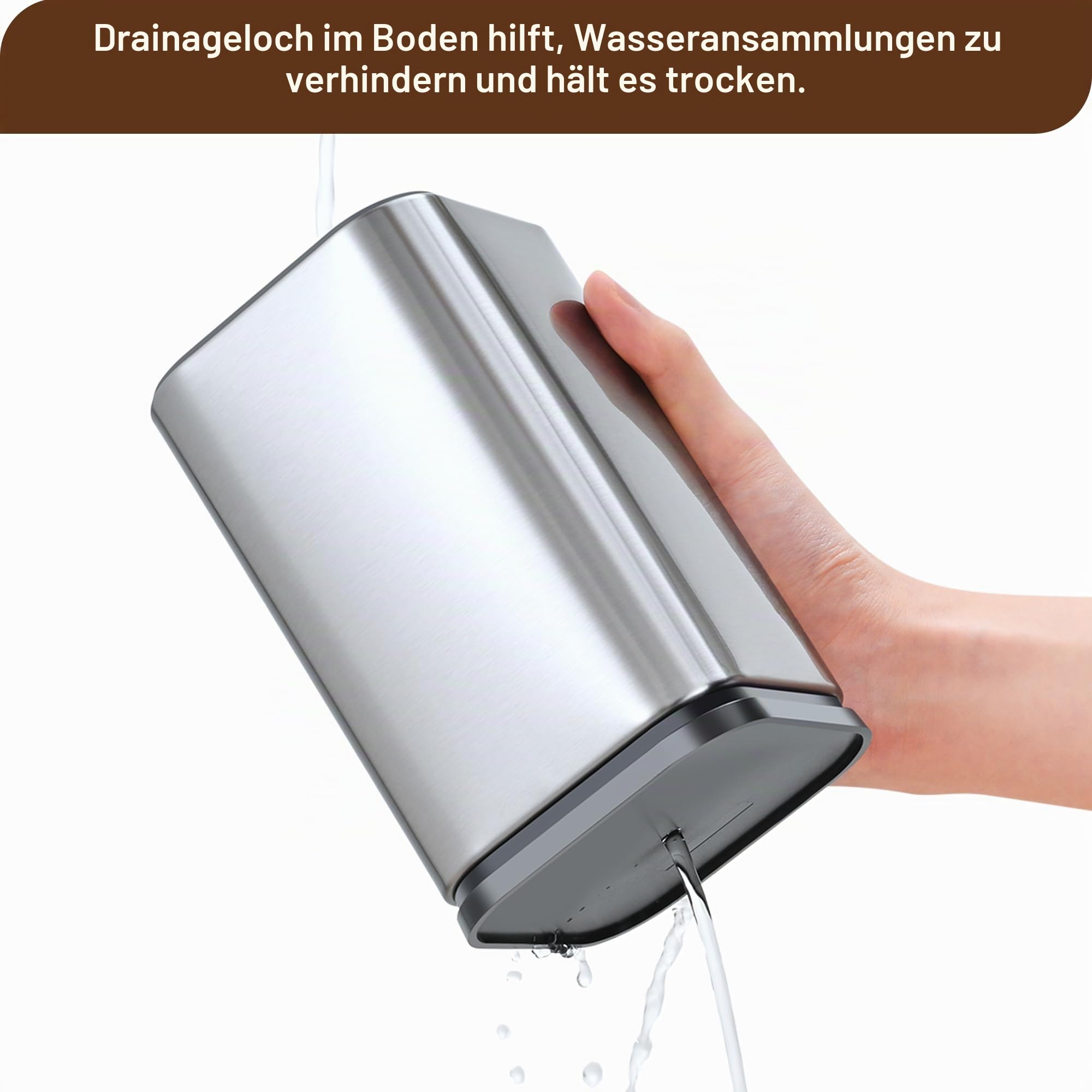 Quadratischer Edelstahl-Küchenutensilienhalter, Küchenutensilien-Organizer, Arbeitsplattenhalter für Spatel, Löffel, Gabel, Zange und Schneebesen