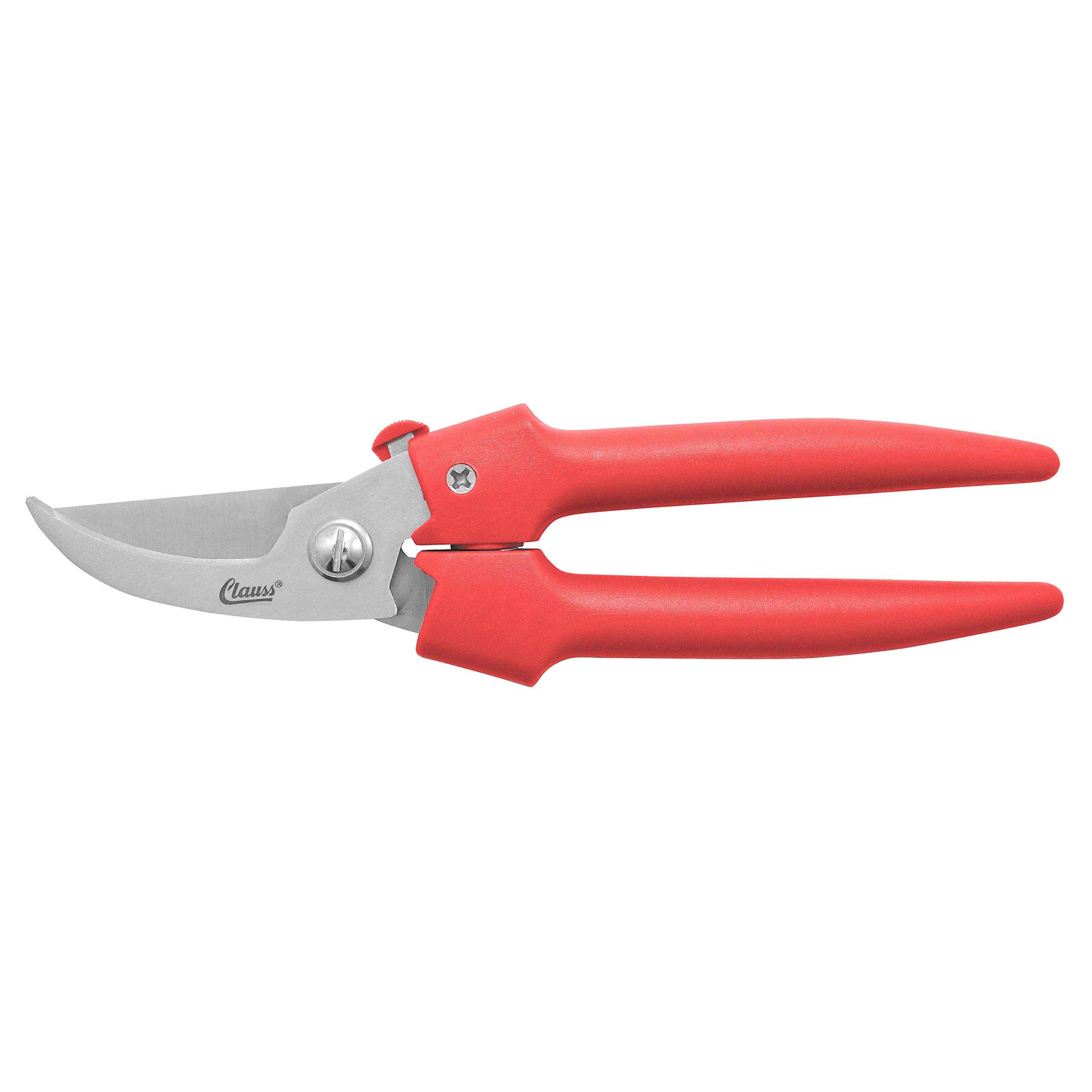 Clauss 20053 7.5-Inch Steel By-Pass Pruner - Red