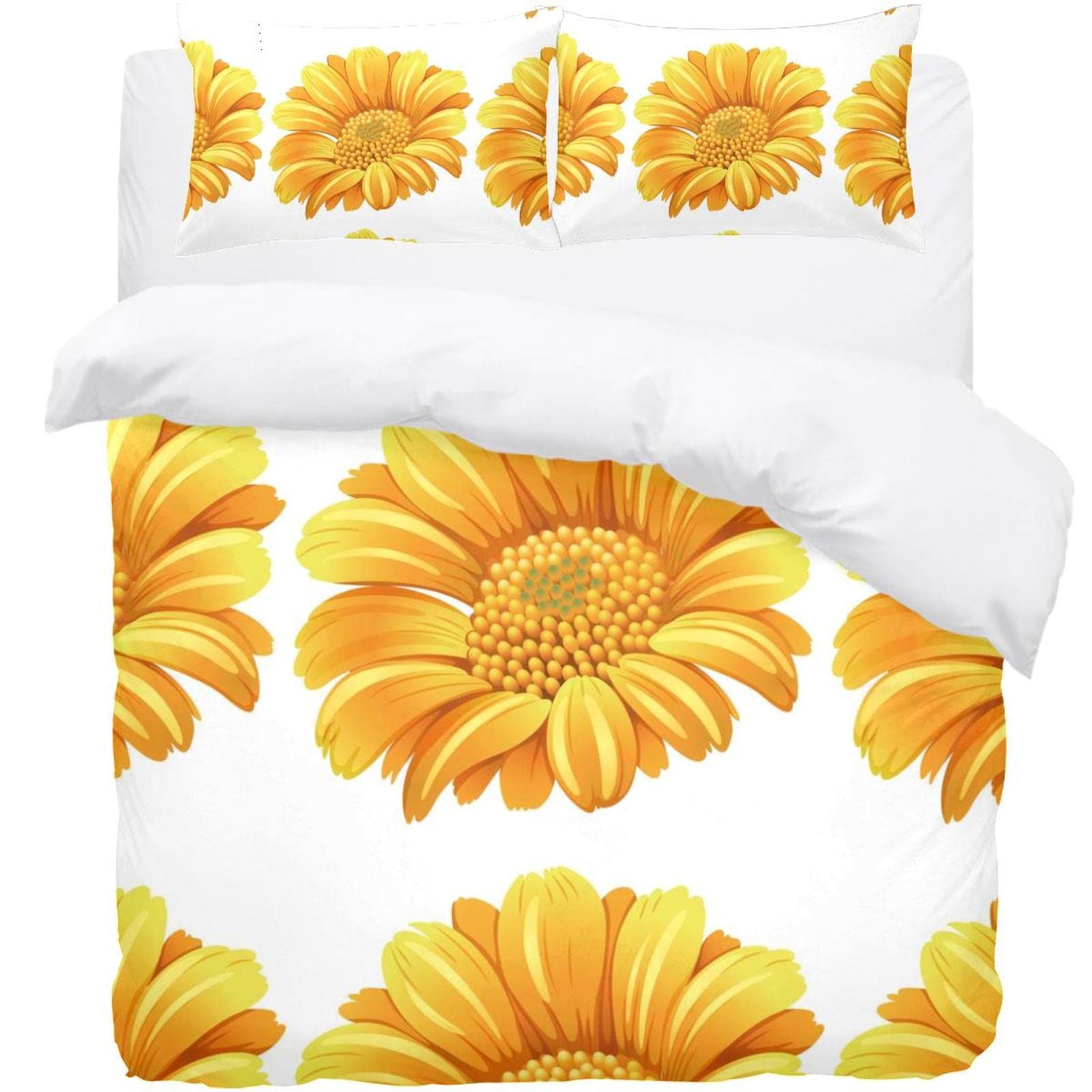 Parure de lit jaune tournesol pour illuminer votre chambre le matin