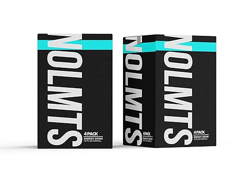 NoLmts Bebida energética Bebidas energéticas sin azúcar de 12 onzas líquidas Sin choque con vitamina B, mezcla de recuperación Ingredientes de