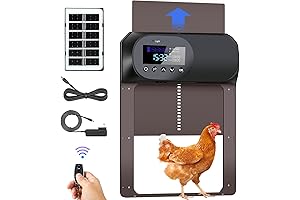 Automatic Solar Powered Chicken Coop Door with LCD Screen