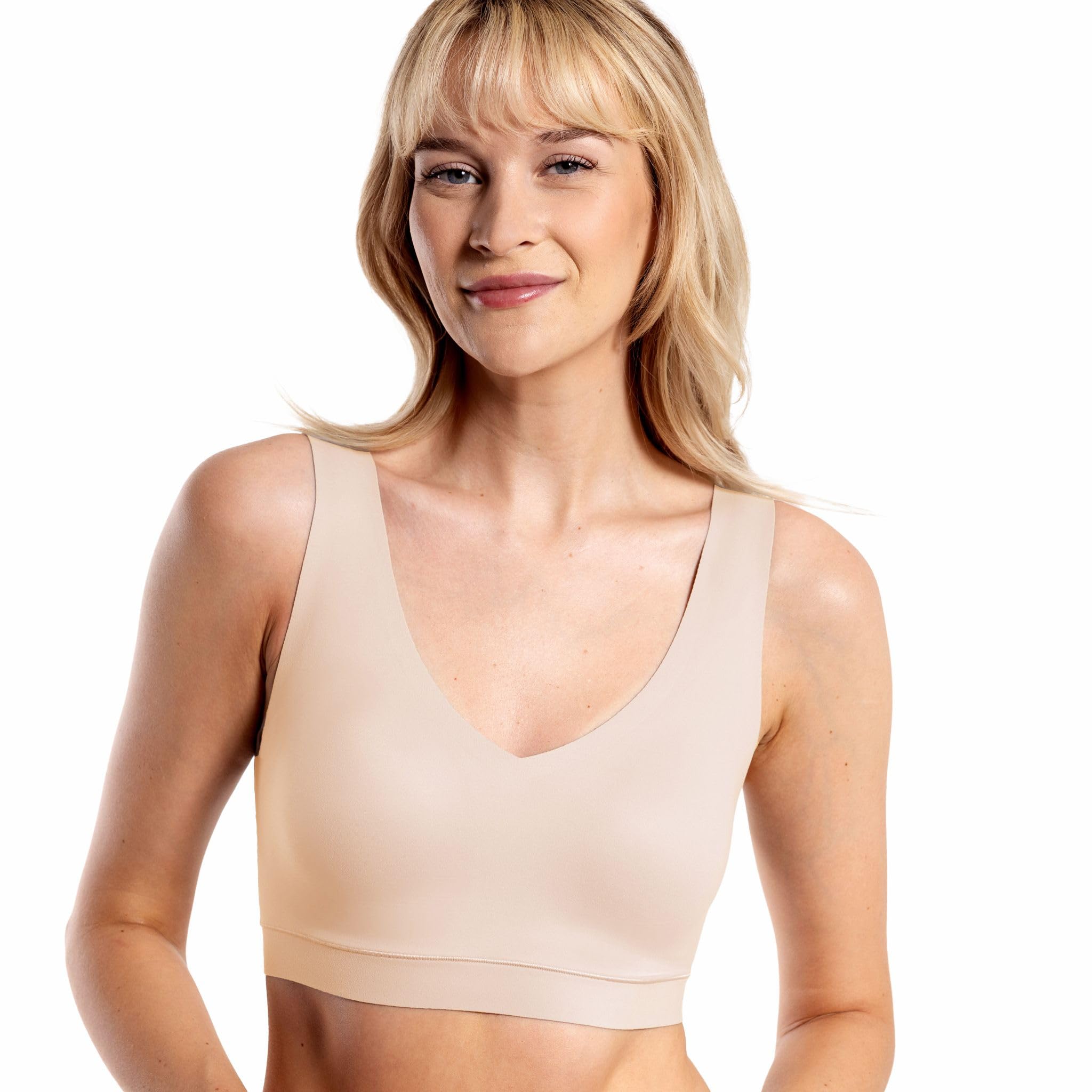 Floatley Cozy Bra Comfort Wirefree Full Coverage Seamless Bra with Embedded Pad for Women