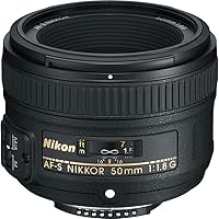 Nikon Obiettivo Nikkor AF-S 50 mm f/1.8G, Nero. [Nital Card: 4 Anni di Garanzia]