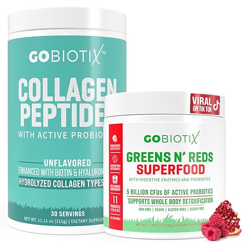 GOBIOTIX Super Greens & Collagen Bundle - Vitality Boost with
