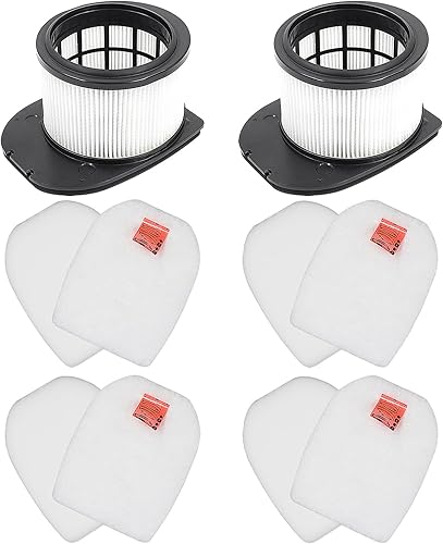 Vista 8 de Paquete de 6 filtros de repuesto para aspiradora inalámbrica Shark IZ862H Stratos, compatible con aspiradora vertical Shark IZ862H, incluye 2