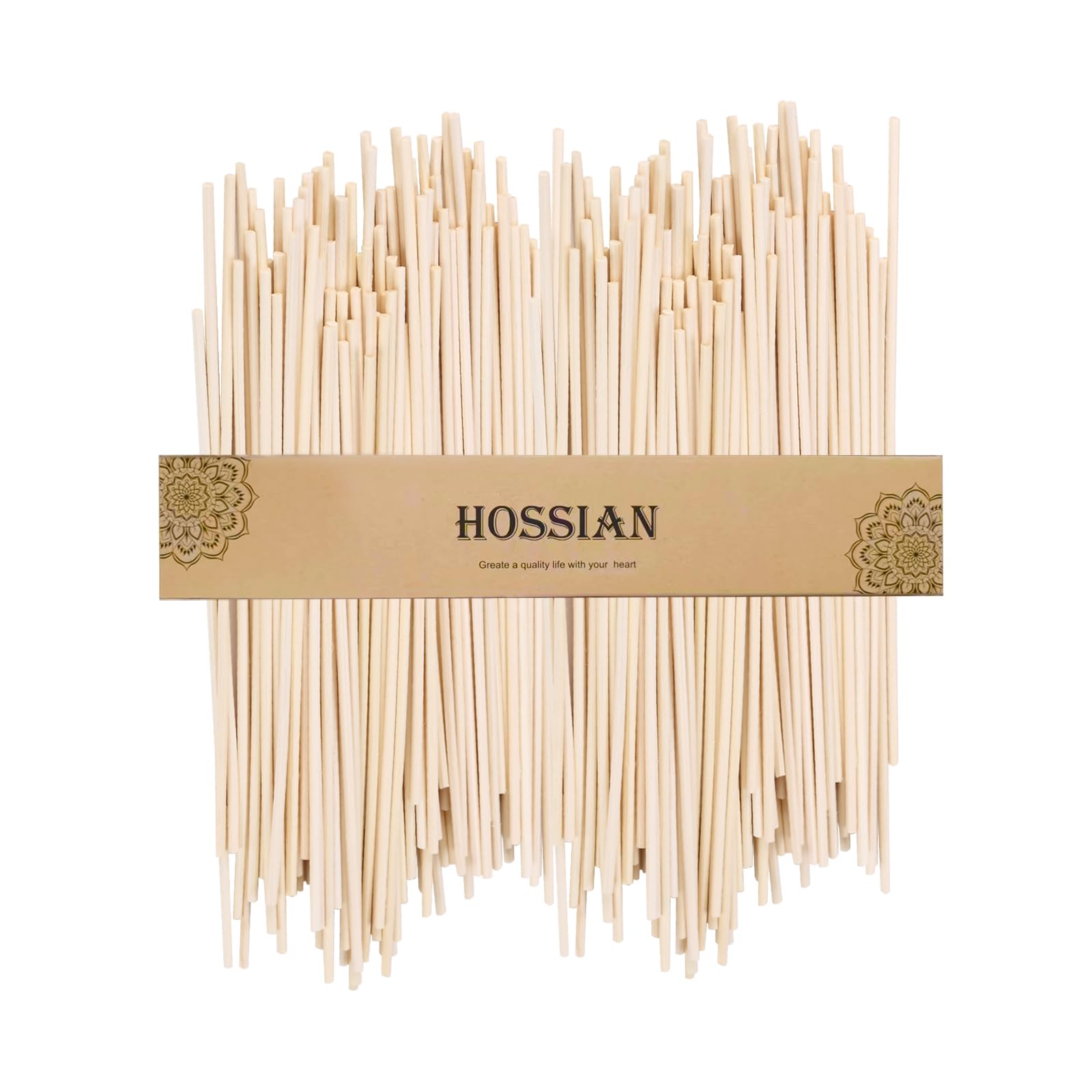 Hossian Reed Diffuser Sticks - Wood Rattan-Reed Sticks -Diffuser Glass Bottles-Diffuser Refills- Spa-Aromatherapy (9"*3")
