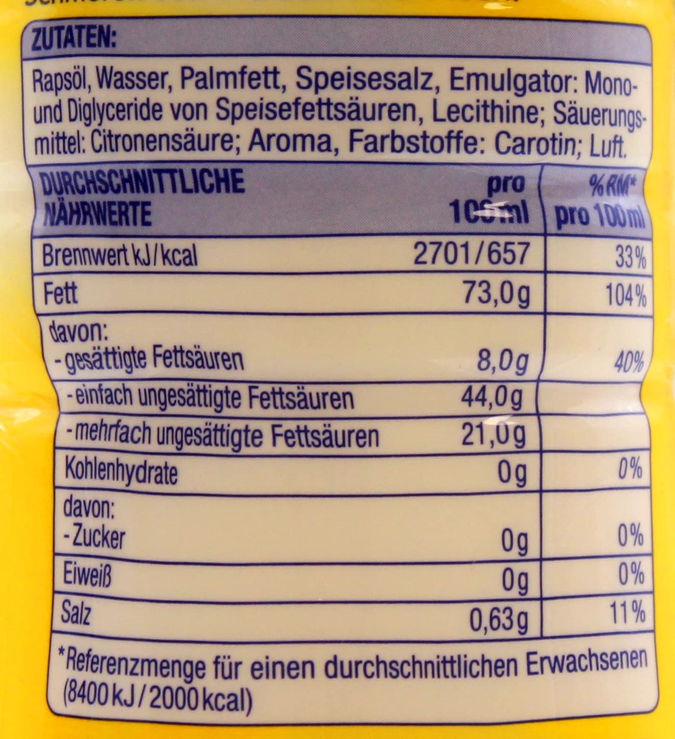 Gut & Günstig Pflanzencreme vegan, 12er Pack (12 x 500ml)