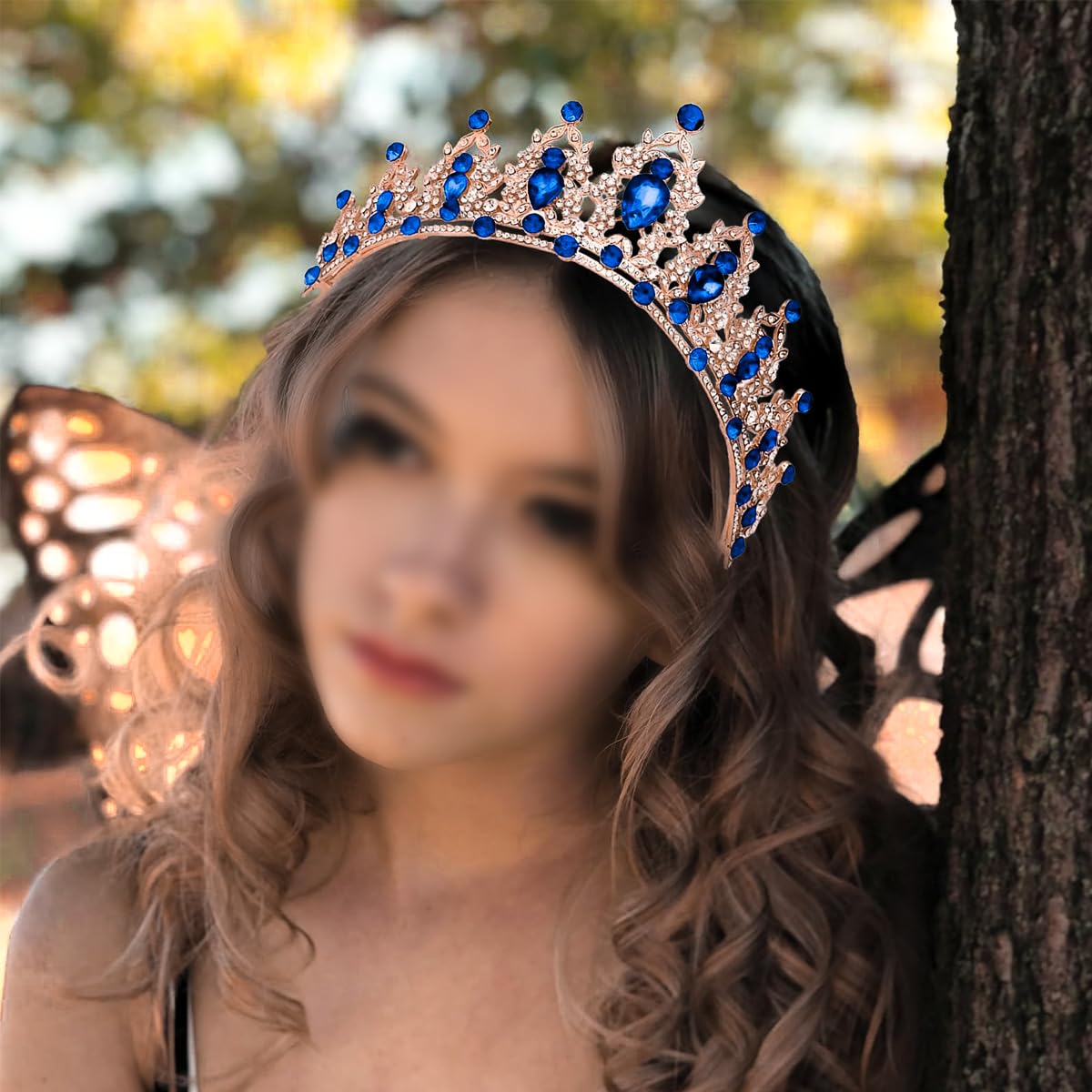 Couronne Princesse Baroque Cristal – Diadème Mariage Strass Étincelant Pour Femme & Fille