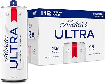 Michelob Ultra Superior Light Lager Beer, 12pk, 12 Fl Oz Cans, 4.2% ABV