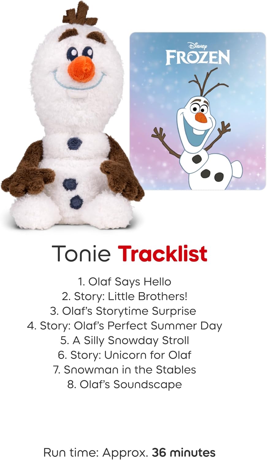 Tonies Cuddle Olaf Audio Toy Plush from Disney's Frozen