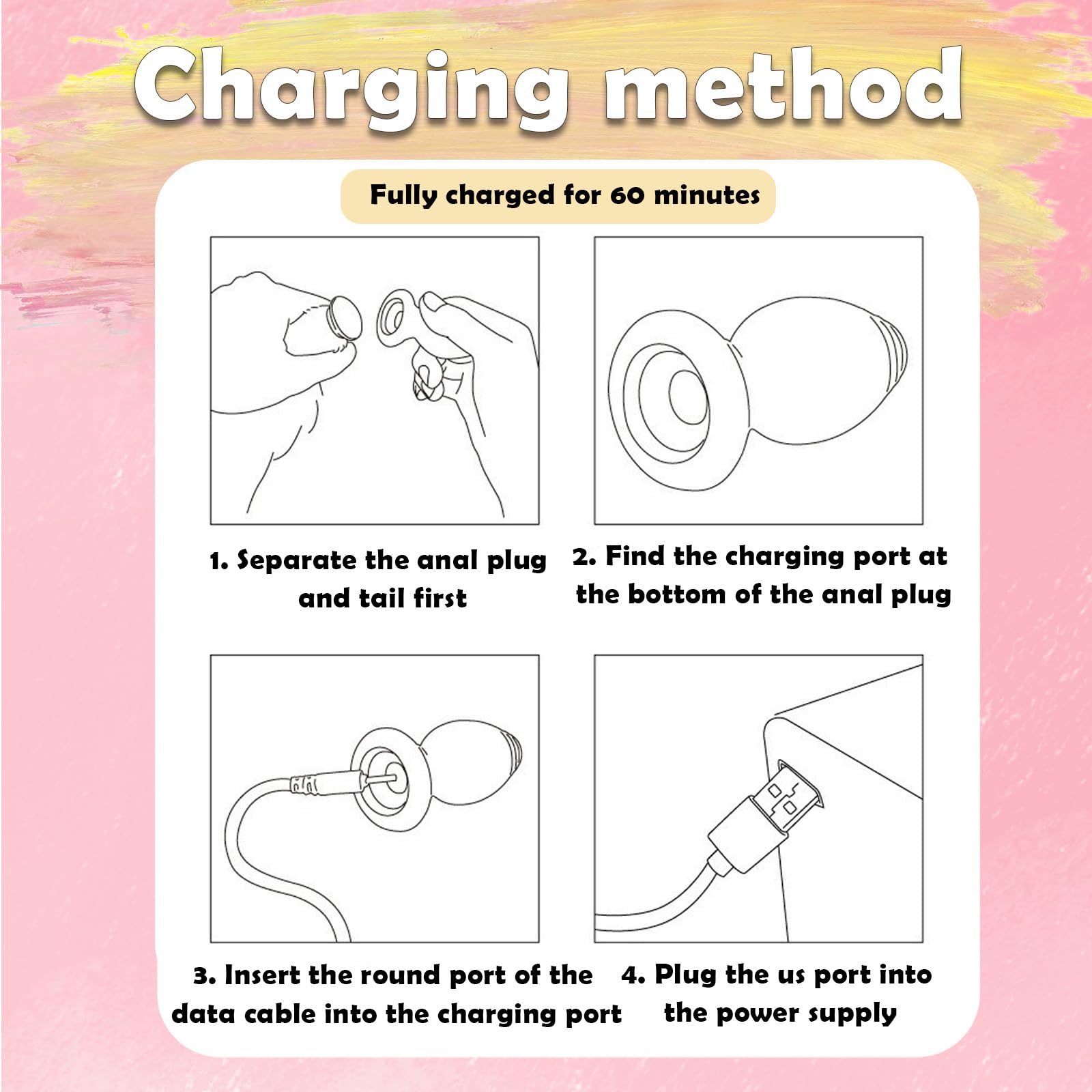 Bunny Tail Butt Plug Vibrator, Soft Silicone Anal Plug with Pink Faux Fur, Wireless Remote Control Design, Rabbit Tail Trainer for Adult Sex Toys for Role Play Cosplay Women, Men and Couples, Cute Sex: Bunny Tail Vibrating Butt Plug Wireless Remote Control Silicone Tail Anal Plug Vibrator Role Play Cosplay Anal Toys, Colorful Fur Rabbit Tail Buttplug Role Play Sex Games for Women Men Couples