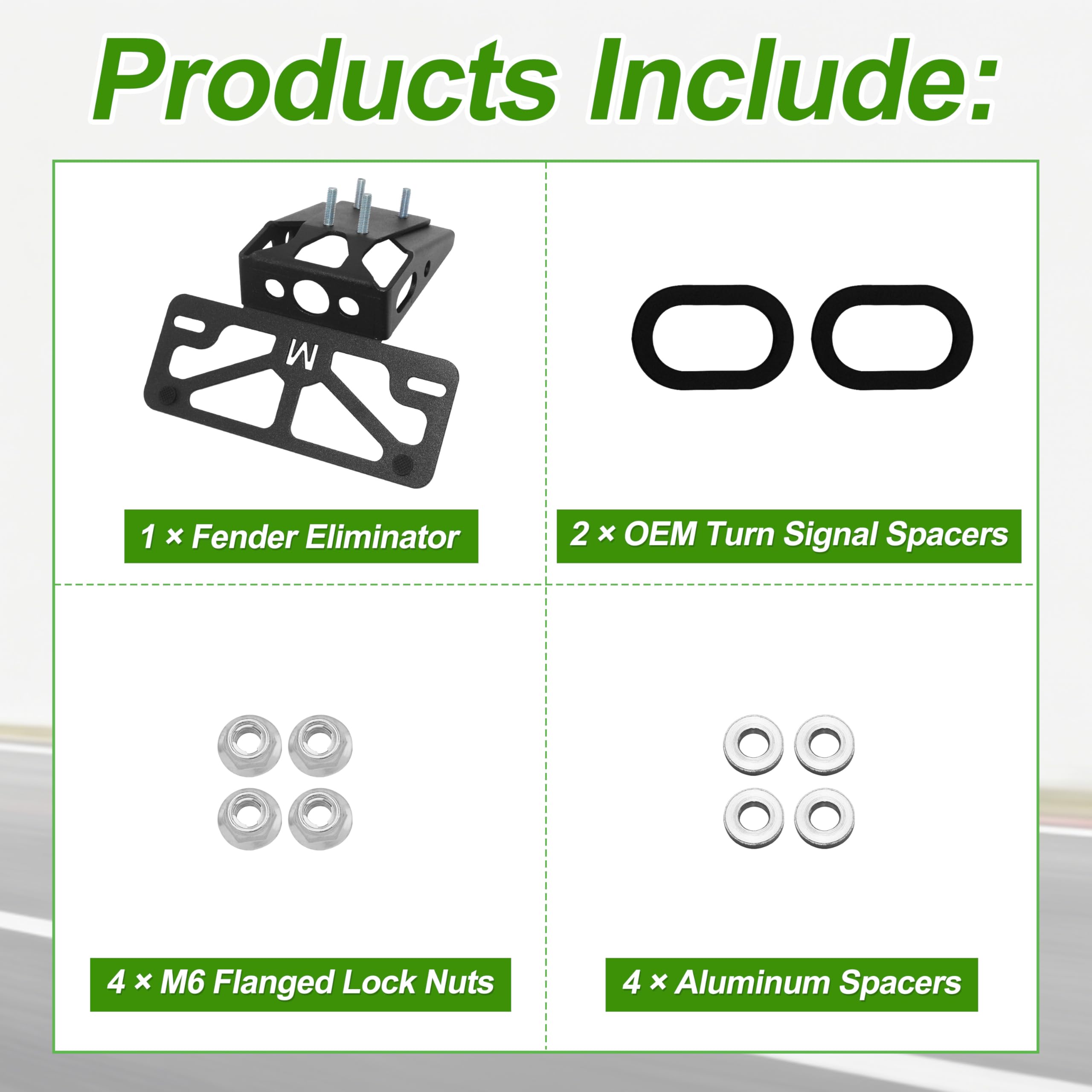 Amazon.com: Motorcycle License Plate Bracket Fender Eliminator Kit