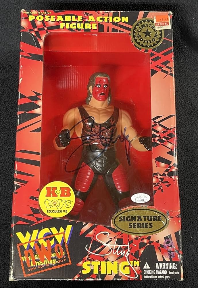 Sting Signed WCW KB Toys Exclusive 12