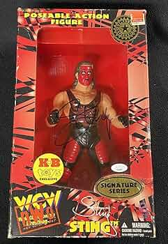 【プロレス】WCW スティング　フィギュア WWE Wrestling WCW Signature Series Sting Deluxe Action