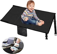 Portable Toddler Airplane Bed Travel Extender Seat With Aeroplane Accessories for Kids (Black)