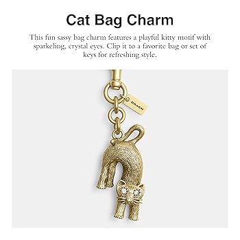 Amazon.com: Coach Cat Bag Charm: Clothing, Shoes & Jewelry