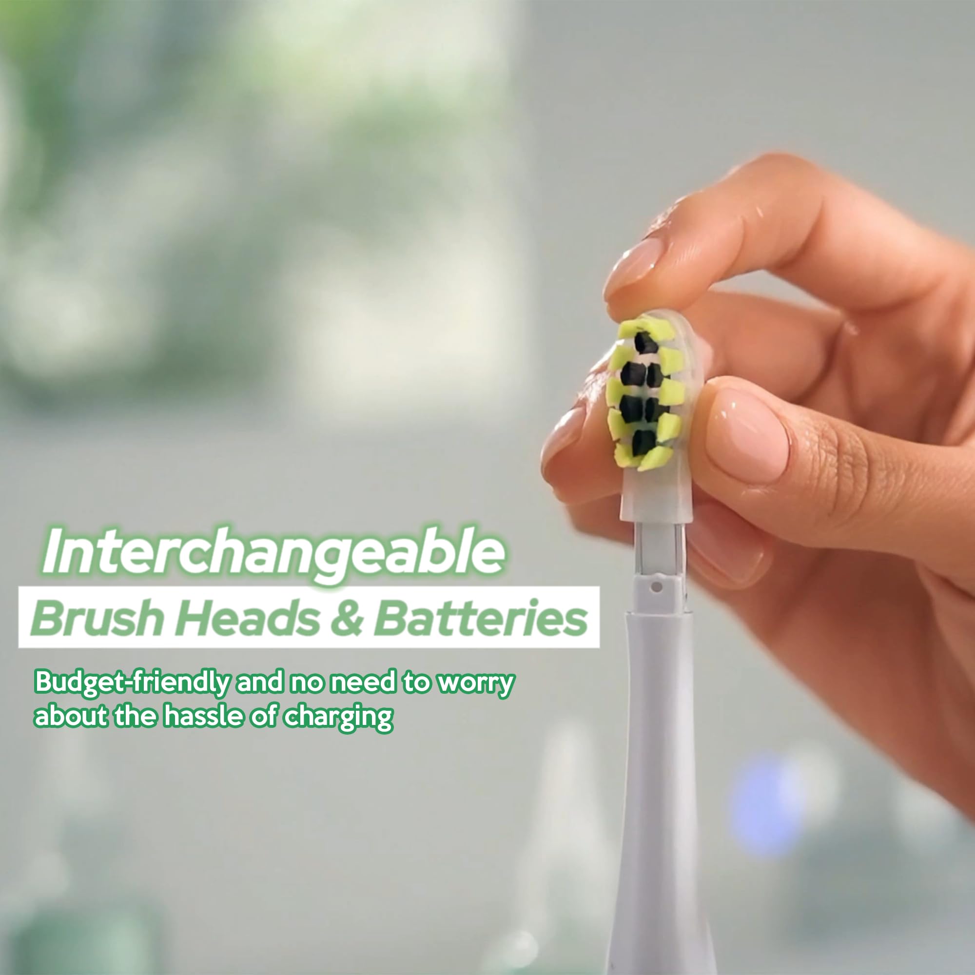 SonicBlu Brosse à dents électrique pour un usage domestique – Brosse à dents sonique avec LED bleue pour activer le dentifrice blanchissant – Poils doux, minuterie intelligente et technologie