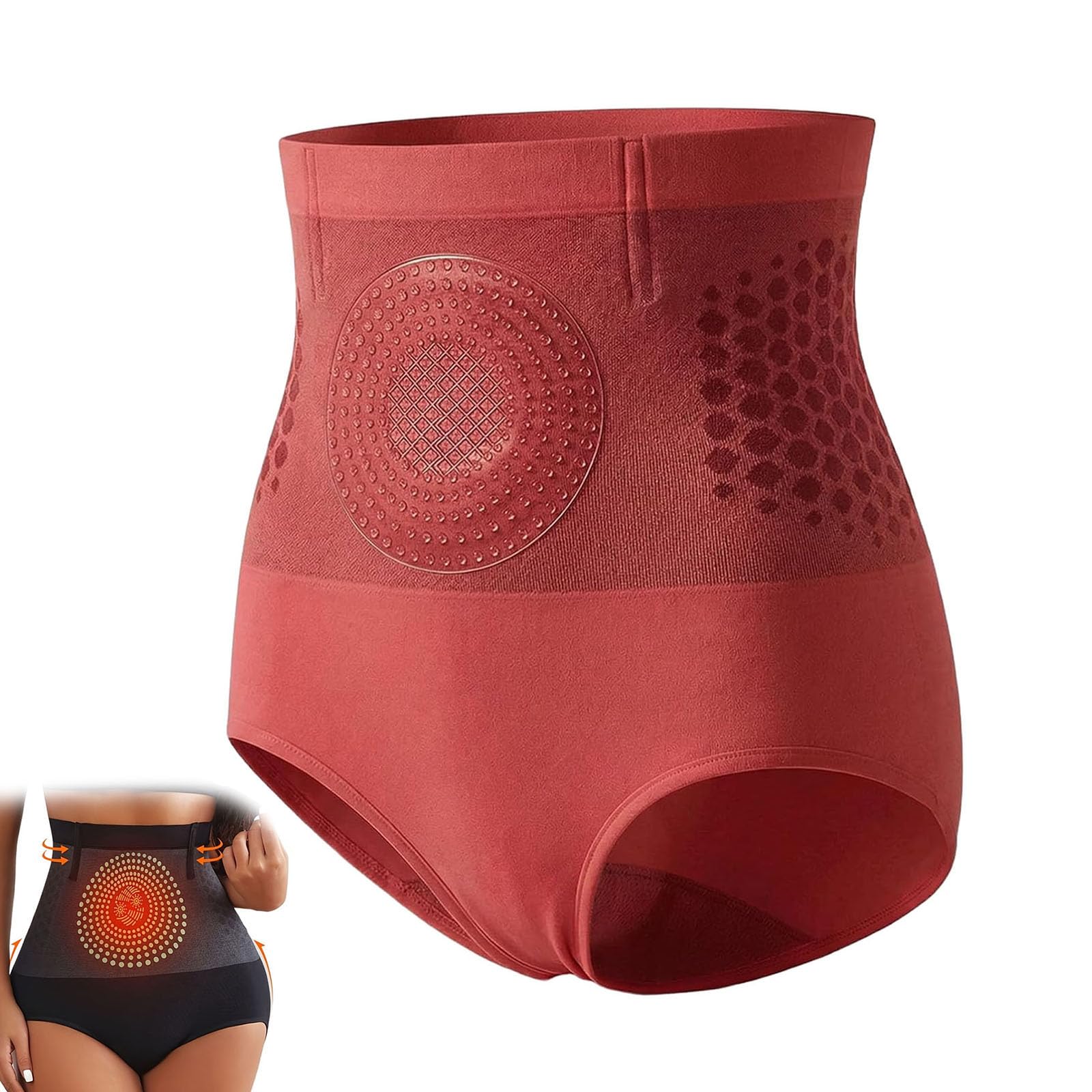 4-in-1 Shorts, Thermogenic Sculpting Shorts, Firming and Shaping Underwear for Women ﻿ (Red,xx_l)