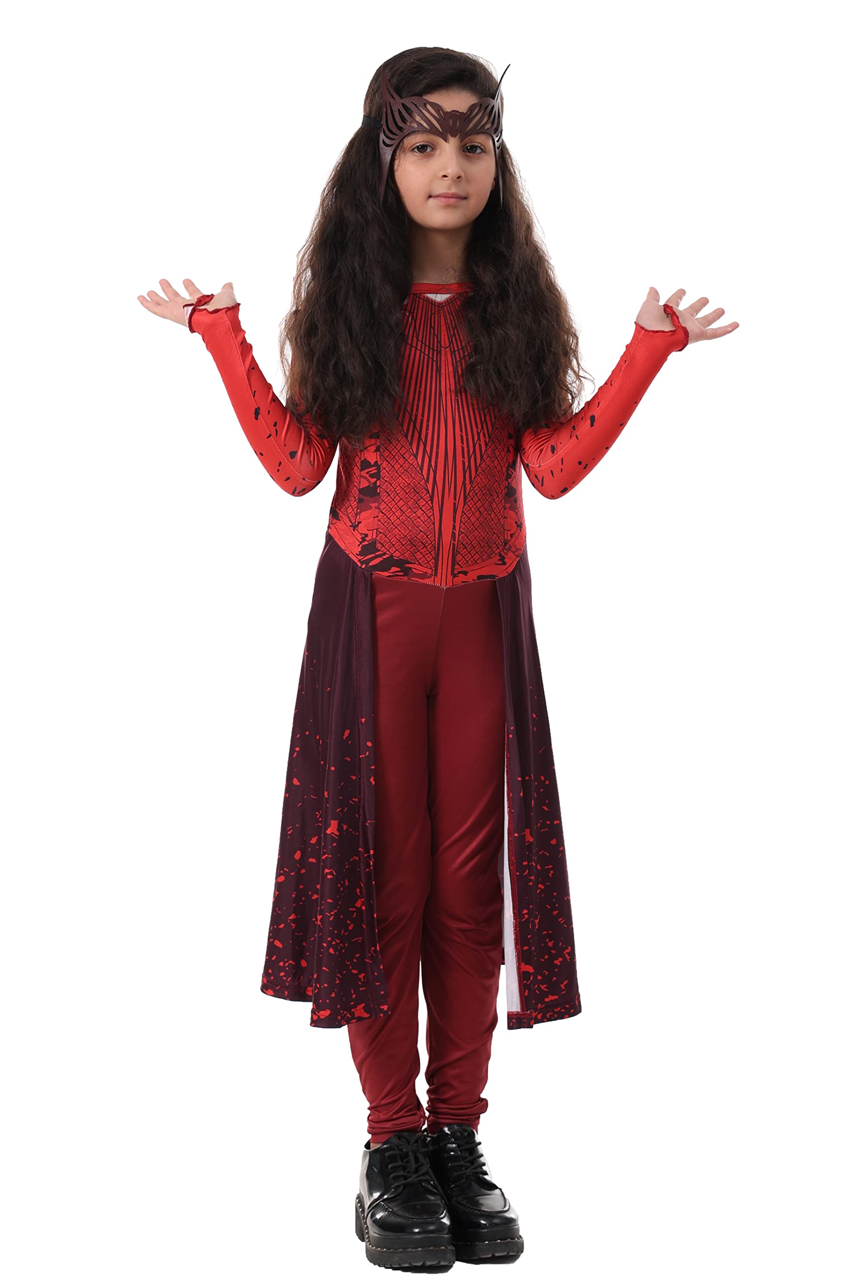 Buy nezababycos Kids Wanda Maximoff Costume Witch Cosplay let Jumpsuit