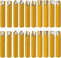 Vista 1 de Herramienta de corte con punta de carburo de 1/2 pulgada, herramientas de corte de torno de metal para torneado, taladrado y biselado