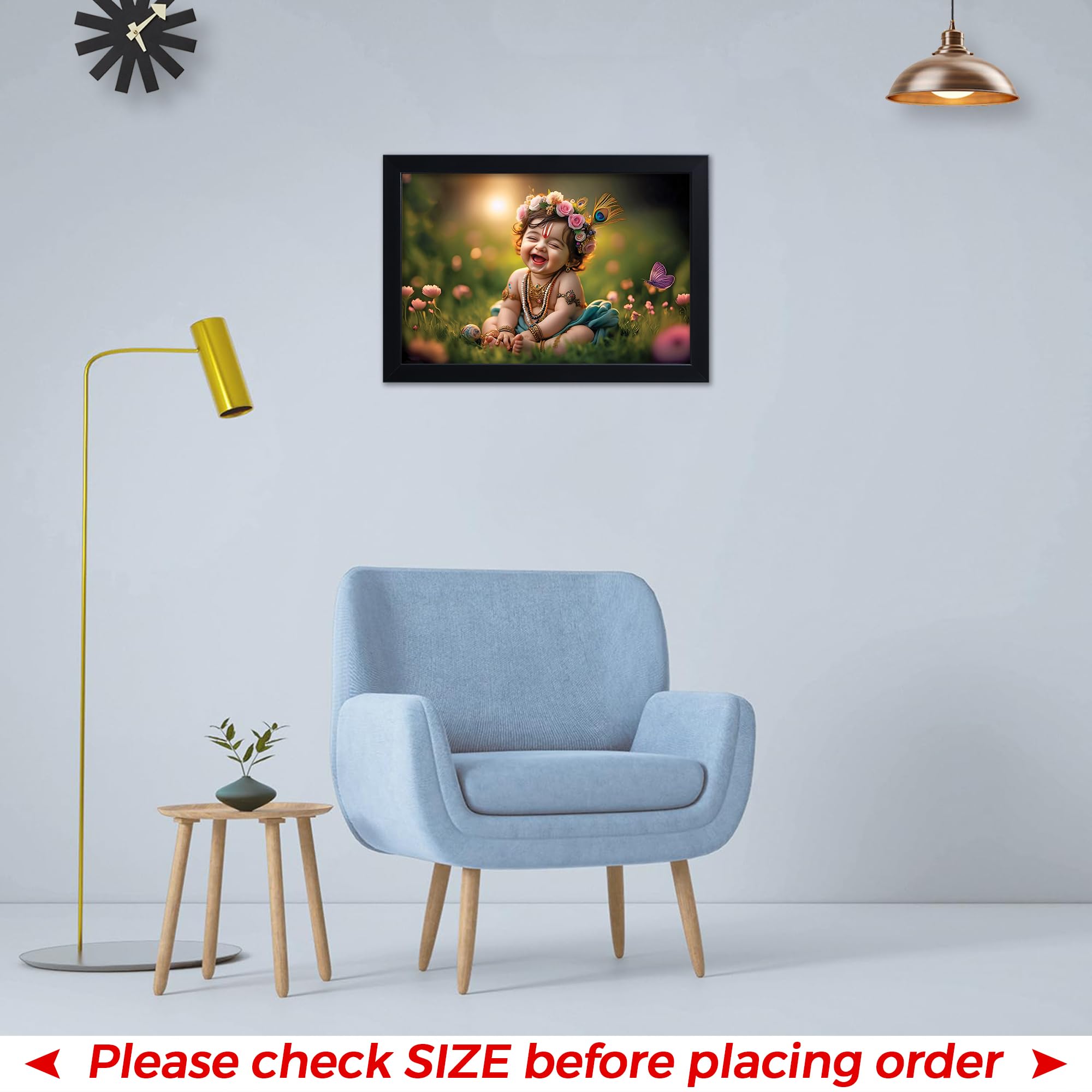 Baby Krishna Photo Frame - Kanha Ji Gift -7
